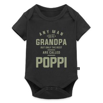 Poppi - A Title Earned, Not Given - Father's Day - Baby Premium short-sleeve bodysuit - black - Front