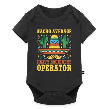 Opérateur de machine lourde Cinco de Mayo - Body à manches courtes Premium Bébé - noir - Devant