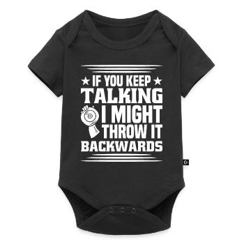 Discus Throw Discus Thrower Athletics Discus - Baby Premium short-sleeve bodysuit - black - Front