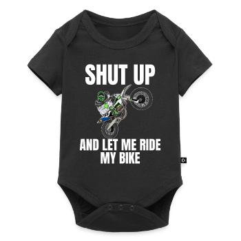 Motocross / Enduro / Freestyle mx / Dirtbike retro - Baby Premium short-sleeve bodysuit - black - Front