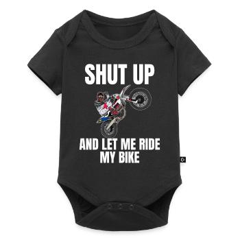 Motocross / Enduro / Freestyle mx / Dirtbike retro - Baby Premium short-sleeve bodysuit - black - Front
