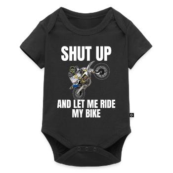 Motocross / Enduro / Freestyle mx / Dirtbike retro - Baby Premium short-sleeve bodysuit - black - Front