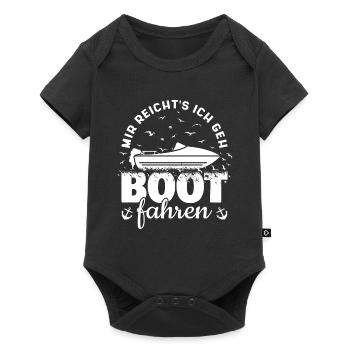 J’en ai assez, je vais faire du bateau, marin, capitaine - Body à manches courtes Premium Bébé - noir - Devant