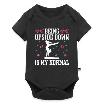 Funny Gymnastics for Girls - Baby Premium short-sleeve bodysuit - black - Front