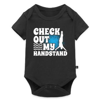 Funny Gymnastics for Girls - Baby Premium short-sleeve bodysuit - black - Front