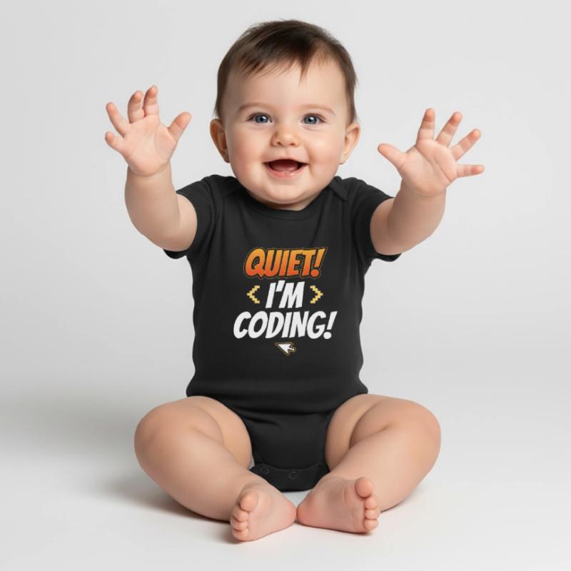 Programmation Silent I Programmation Codeur Programmation Body à manches courtes Premium Bébé