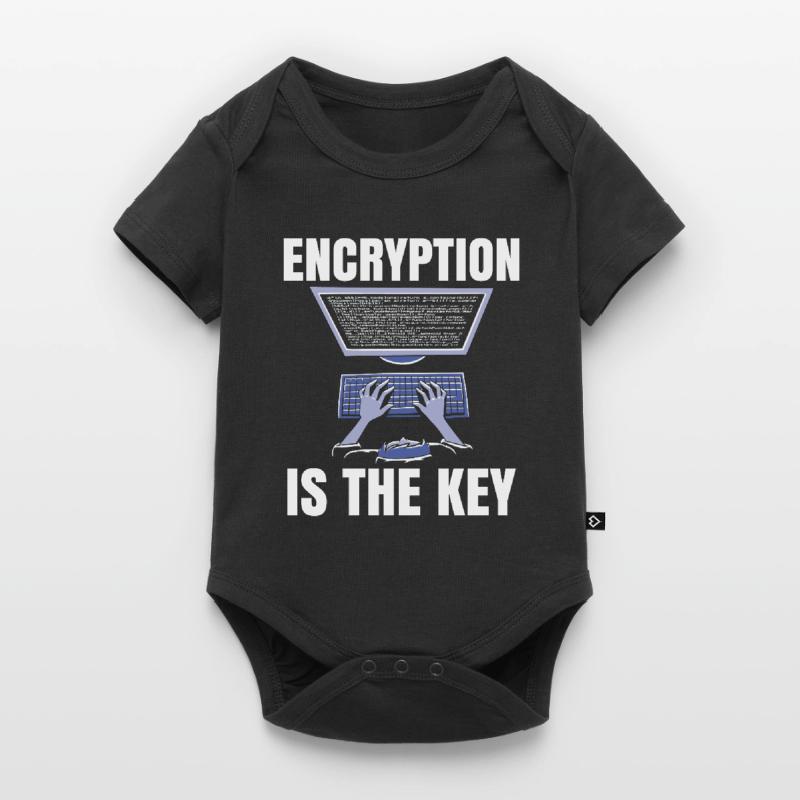 Encryption is the key to coder coding Baby Premium short-sleeve bodysuit