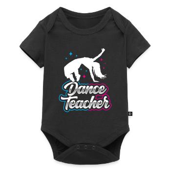 Professeur de danse Cours de danse École de danse Professeur de danse - Body à manches courtes Premium Bébé - noir - Devant