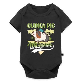Guinea pig whisperer - Baby Premium short-sleeve bodysuit - black - Front
