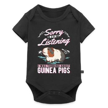 Guinea Pig Gift Guinea Pig - Baby Premium short-sleeve bodysuit - black - Front