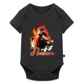 Flamenco Tanz Andalusien Spanischer Tanz - Baby Premium Kurzarmbody - Schwarz - Vorne