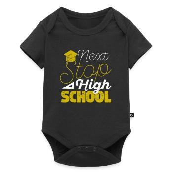 Nearest stop: High School Graduation - Baby Premium short-sleeve bodysuit - black - Front