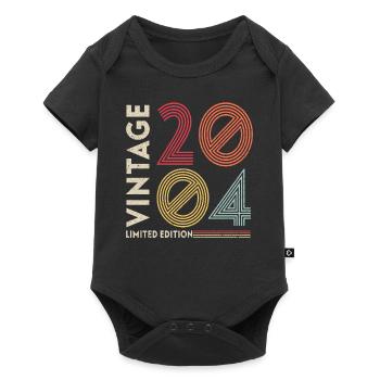 Vintage 2004 anniversaire 18 ans pour être génial - Body à manches courtes Premium Bébé - noir - Devant