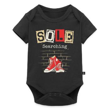 Semelle collectionneuse de chaussures sneakerhead - Body à manches courtes Premium Bébé - noir - Devant