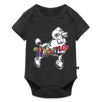 Poodle Poodle Mama - Baby Premium short-sleeve bodysuit - black - Front