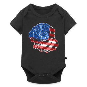 Saint Bernard Saint Bernard Flag - Baby Premium short-sleeve bodysuit - black - Front