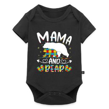 Maman et l’autisme - Body à manches courtes Premium Bébé - noir - Devant