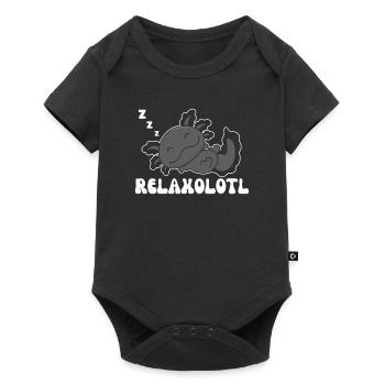 Relaxolotl Axolotl lovers sweet animals relax - Baby Premium short-sleeve bodysuit - black - Front