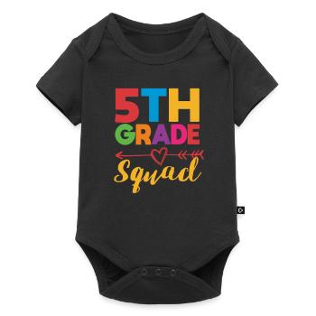 5th Grade Squad Teacher Fifth Student Team Back - Baby Premium short-sleeve bodysuit - black - Front