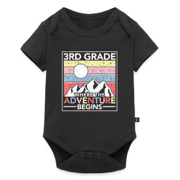 3e année Là où l’aventure commence Enseignant - Body à manches courtes Premium Bébé - noir - Devant