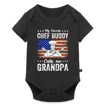 My Favorite Chef Buddy Calls Me Grandpa Food Cooki - Baby Premium short-sleeve bodysuit - black - Front