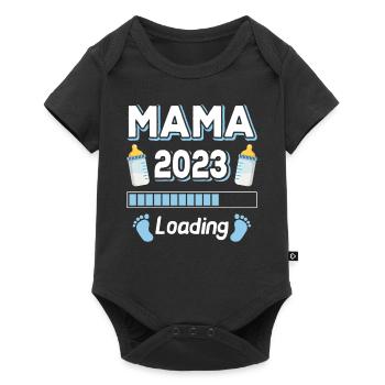 Mom 2023 Loading Mother Mothers Mom Mother's Day - Baby Premium short-sleeve bodysuit - black - Front