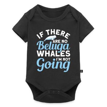 Beluga Whale Beluga Whale Whale Watching Dolphin Dolphin - Baby Premium short-sleeve bodysuit - black - Front