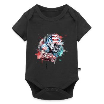 American Football Sport Present - Baby Premium short-sleeve bodysuit - black - Front