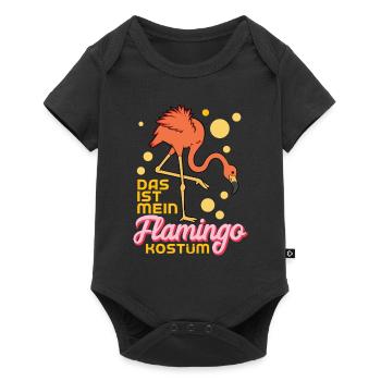 Das Ist Mein Flamingo Kostüm - Baby Premium Kurzarmbody - Schwarz - Vorne