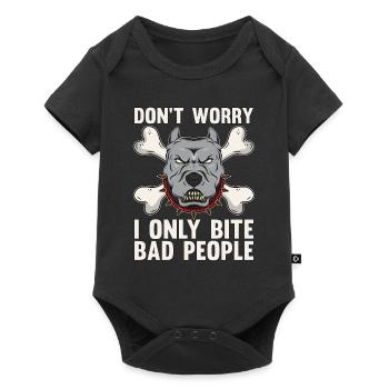 Animal Trainer Don't Worry I Only Bite Dog Trainer - Baby Premium short-sleeve bodysuit - black - Front