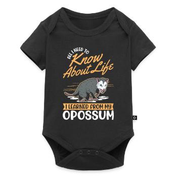 Opossum Cadeau Marsupial Opossum - Body à manches courtes Premium Bébé - noir - Devant