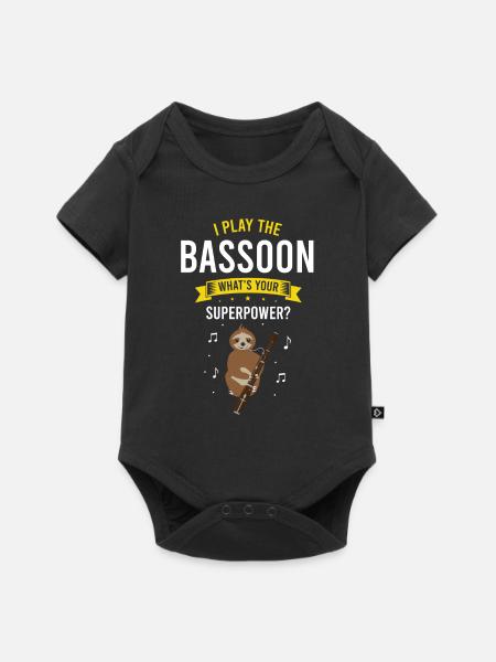 Orchester und Holzblasinstrument - Baby Premium Kurzarmbody - Schwarz