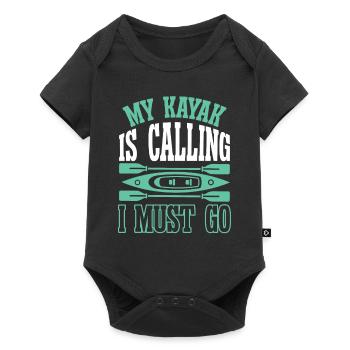 My Kayak is calling i must go - Baby Premium short-sleeve bodysuit - black - Front
