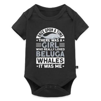 Beluga Whale Beluga Whale Whale Watching Dolphin Dolphin - Baby Premium short-sleeve bodysuit - black - Front