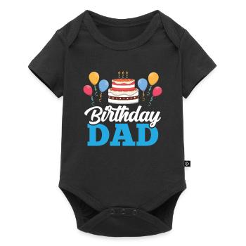 Birthday Daddy Party Daddy Dad - Baby Premium short-sleeve bodysuit - black - Front
