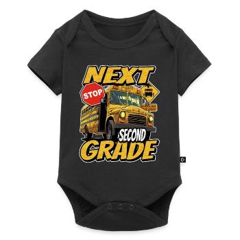 Next stop: Second 2nd grade, back to school - Baby Premium short-sleeve bodysuit - black - Front