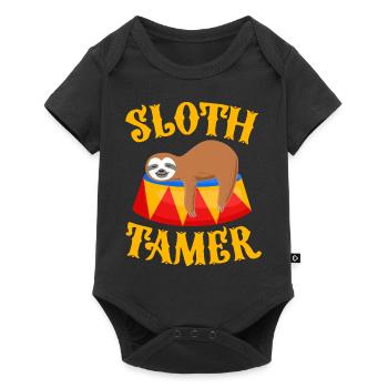 Paresseux Circus Carnival Tamer - Body à manches courtes Premium Bébé - noir - Devant
