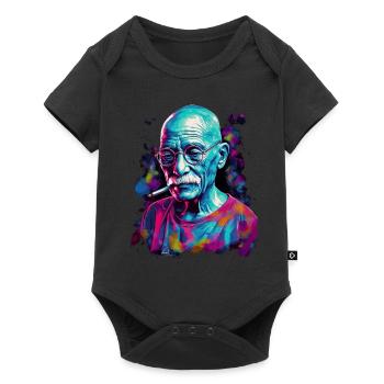 Mahatma Gandhi, lauréat du prix Nobel de la paix - Body à manches courtes Premium Bébé - noir - Devant