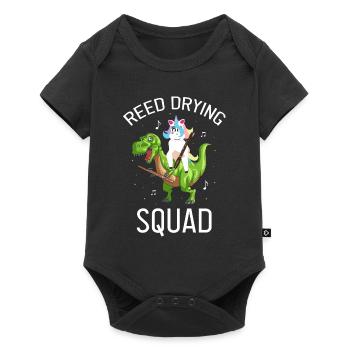 Fagott Blasinstrument Design für Fagottist - Baby Premium Kurzarmbody - Schwarz - Vorne