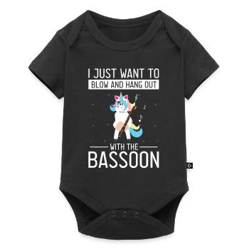 Basson Orchesta Design pour bassonistes - Body à manches courtes Premium Bébé - noir - Devant