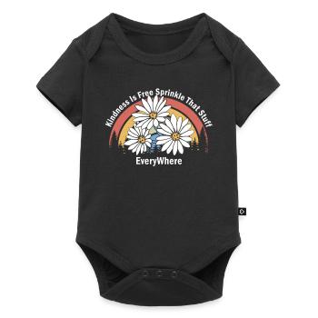 La gentillesse est gratuite, saupoudrez ce truc partout - Body à manches courtes Premium Bébé - noir - Devant