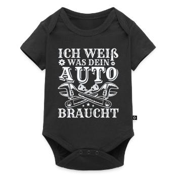 Lustiges KFZ Mechaniker Mechatroniker - Baby Premium Kurzarmbody - Schwarz - Vorne