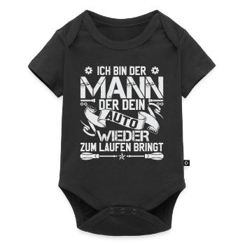 Automechaniker Sprüche KFZ Mechaniker - Baby Premium Kurzarmbody - Schwarz - Vorne
