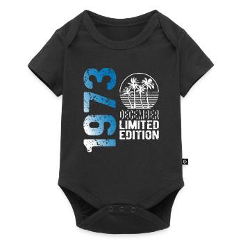 Décembre 1973 édition limitée Millésime Année de naissance - Body à manches courtes Premium Bébé - noir - Devant