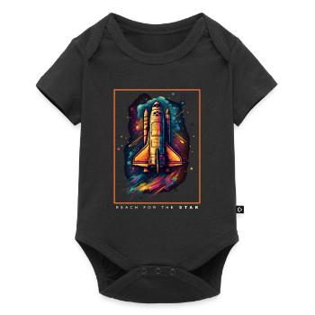 Cadeau spatial de vaisseau spatial de la navette spatiale - Body à manches courtes Premium Bébé - noir - Devant
