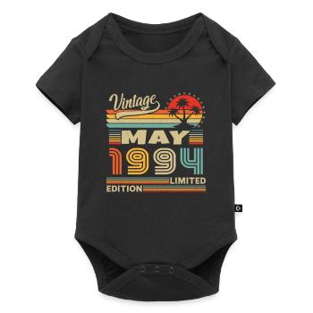 May 1994 Vintage Born in May 1994 Anniversary - Baby Premium short-sleeve bodysuit - black - Front