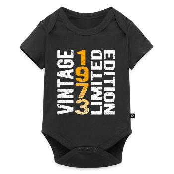 Vintage 1973 limited edition vintage year of birth - Baby Premium short-sleeve bodysuit - black - Front