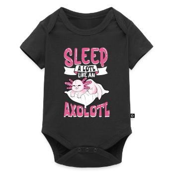 Sleep a lotl like an Axolotl - Baby Premium short-sleeve bodysuit - black - Front