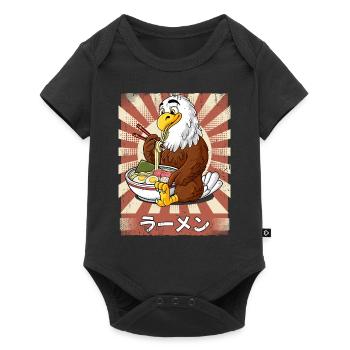 ramen eagle noodle soup ramen - Baby Premium short-sleeve bodysuit - black - Front