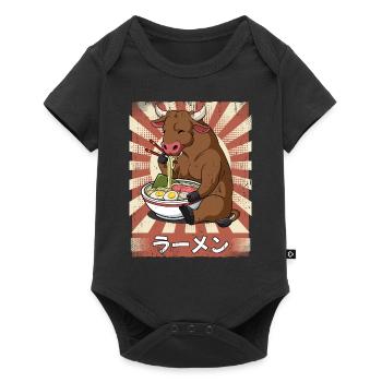 ramen ox noodle soup ramen - Baby Premium short-sleeve bodysuit - black - Front